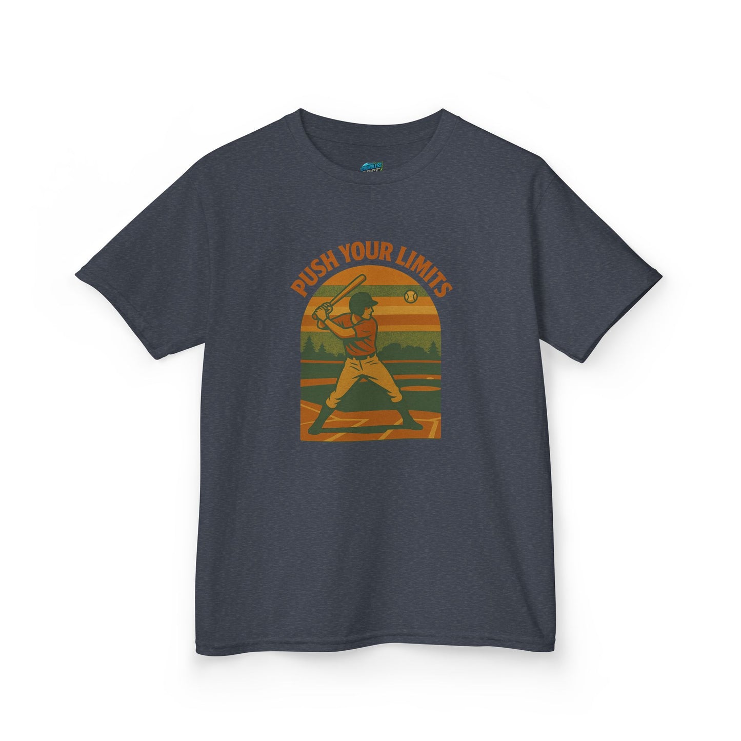 Push Your Limits Baseball Classic Boys' Heavy Cotton T-Shirt