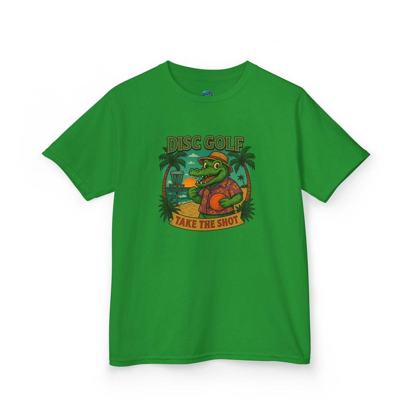 Take the Shot Disc Golf Gator Girls' Heavy Cotton T-Shirt