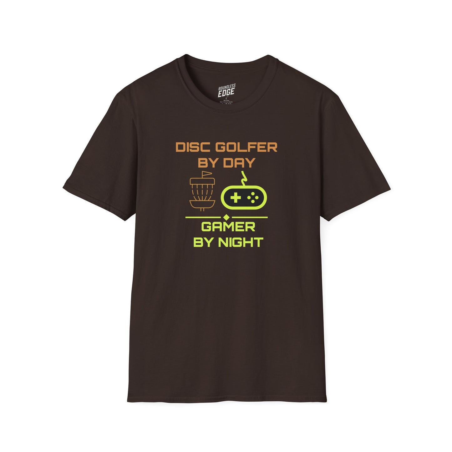 Disc Golf by Day, Gamer by Night Men's Basic T-Shirt