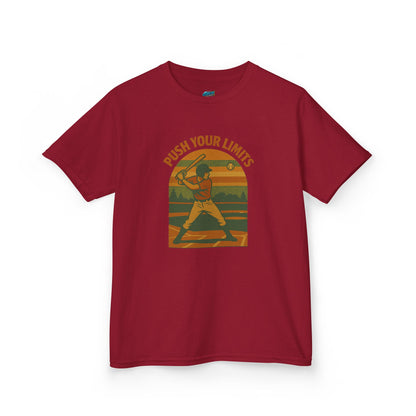Push Your Limits Baseball Classic Boys' Heavy Cotton T-Shirt