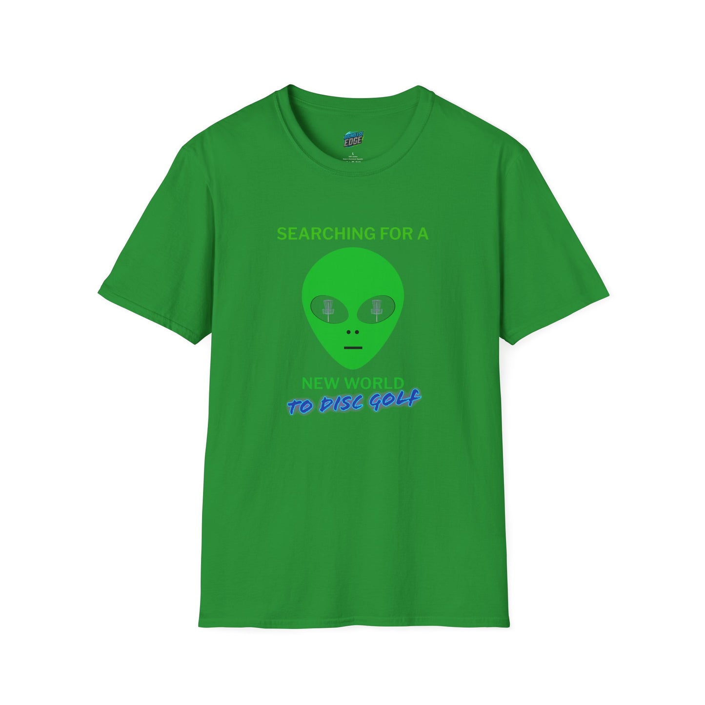 Alien New World To... Disc Golf Humor Men's Basic Softstyle T-Shirt