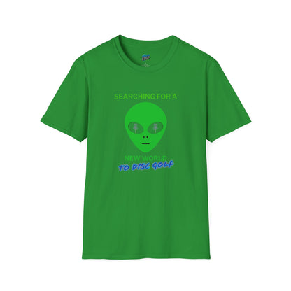 Alien New World To... Disc Golf Humor Men's Basic Softstyle T-Shirt