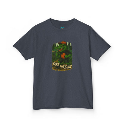 Take the Shot Disc Golf Edgy Gator Boys' Heavy Cotton T-Shirt