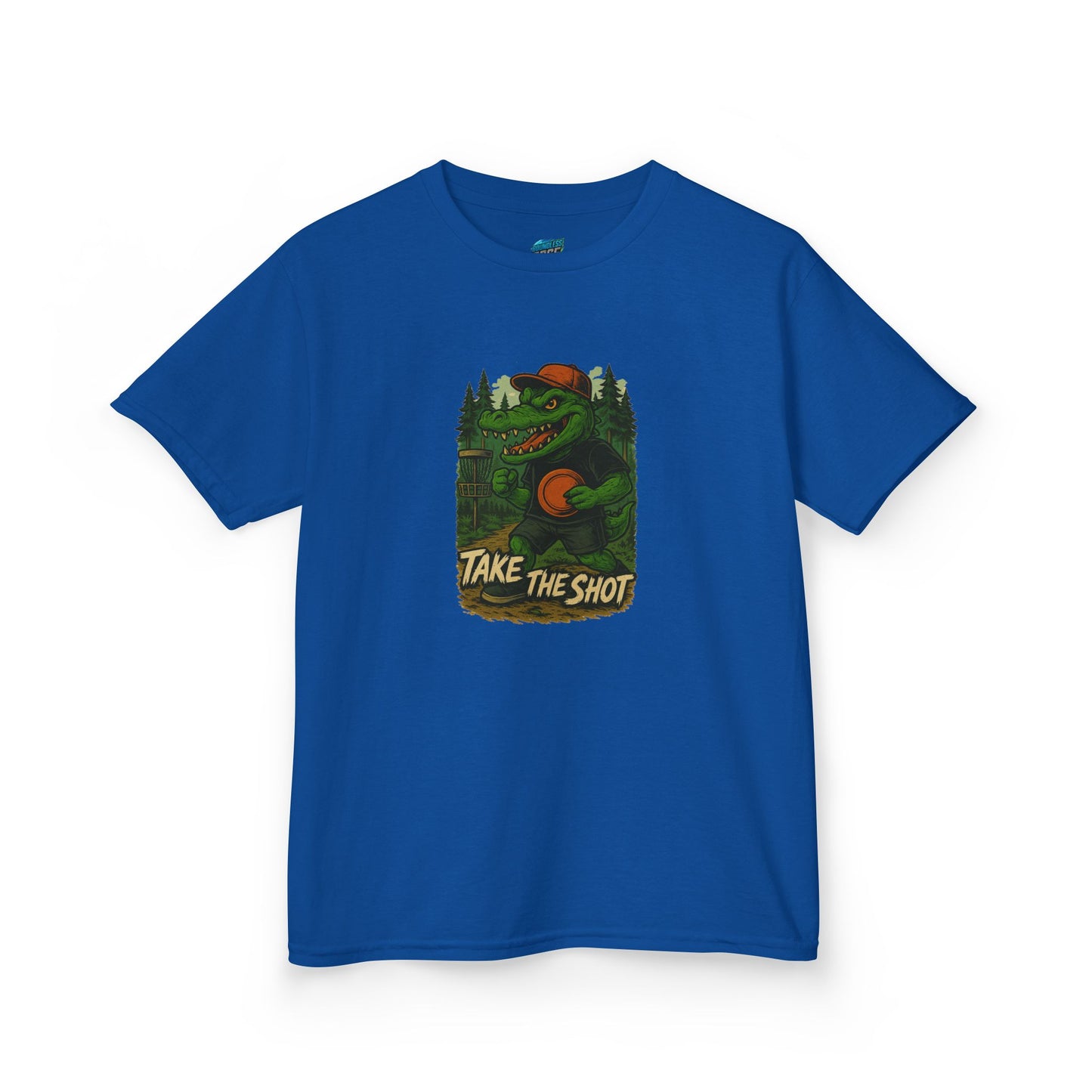 Take the Shot Disc Golf Edgy Gator Boys' Heavy Cotton T-Shirt