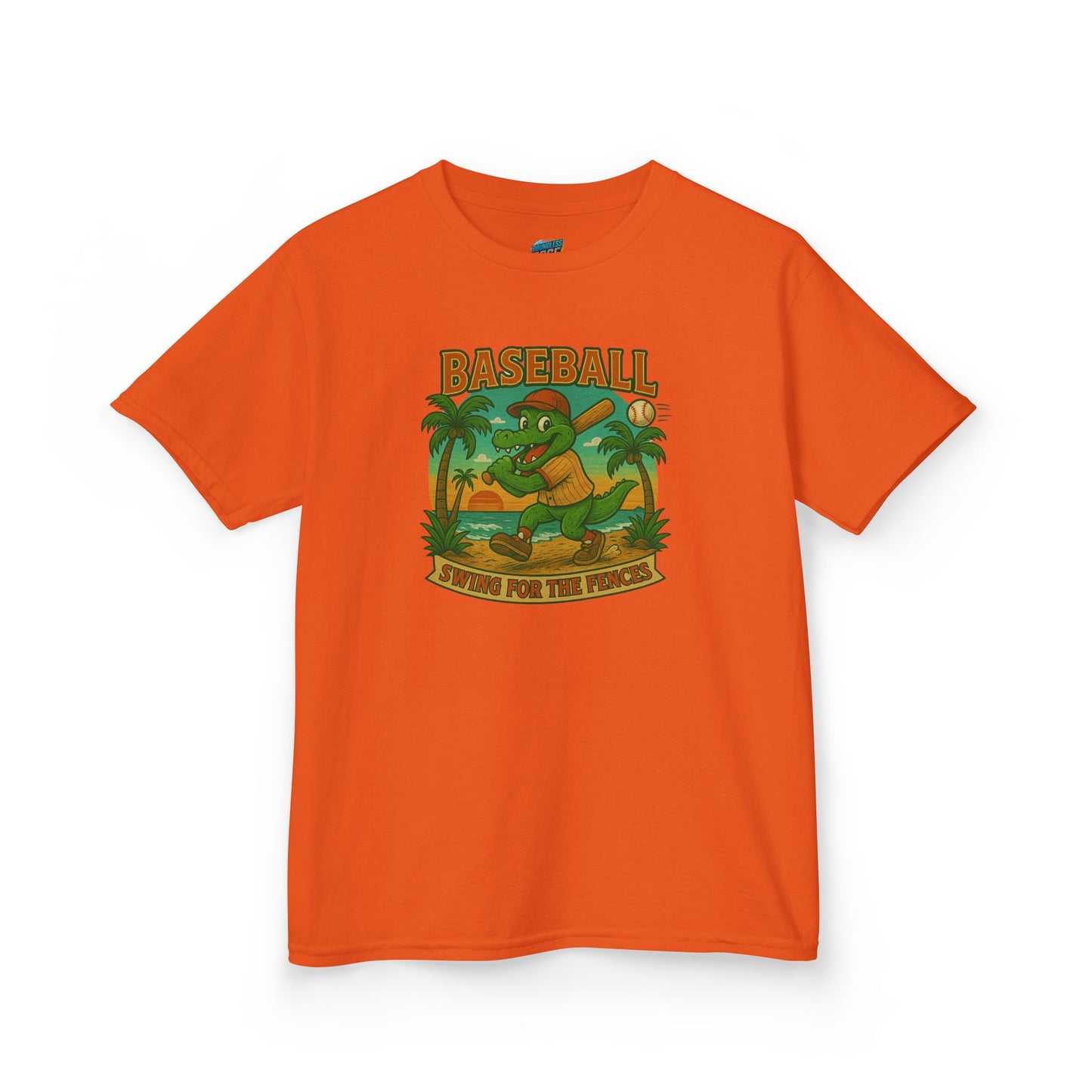 Swing for the Fences Gator Baseball Boys' Heavy Cotton T-Shirt