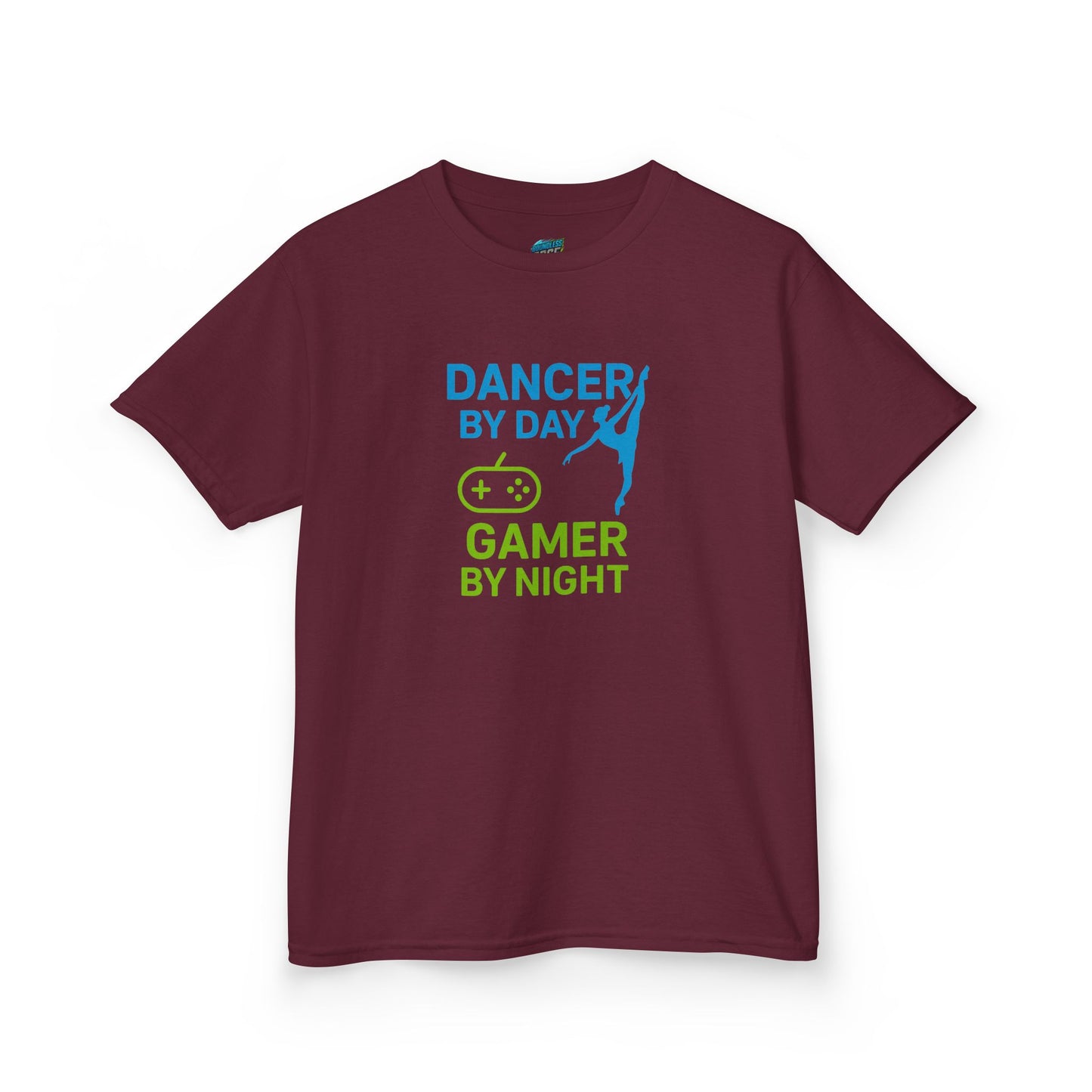 Dancer by Day, Gamer by Night Girls' Heavy Cotton T-Shirt