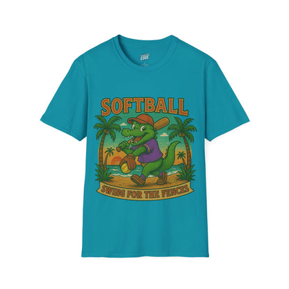 Gator Vibes Softball Edition Women's Basic T-Shirt (Swing for the Fences)