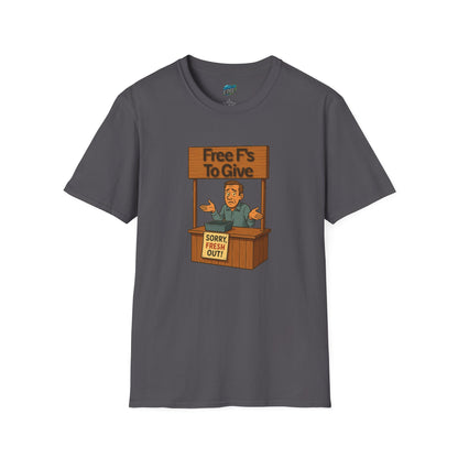 Fresh out of F's to Give Humor Men's Basic T-Shirt