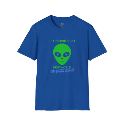 Alien New World To... Disc Golf Humor Men's Basic Softstyle T-Shirt