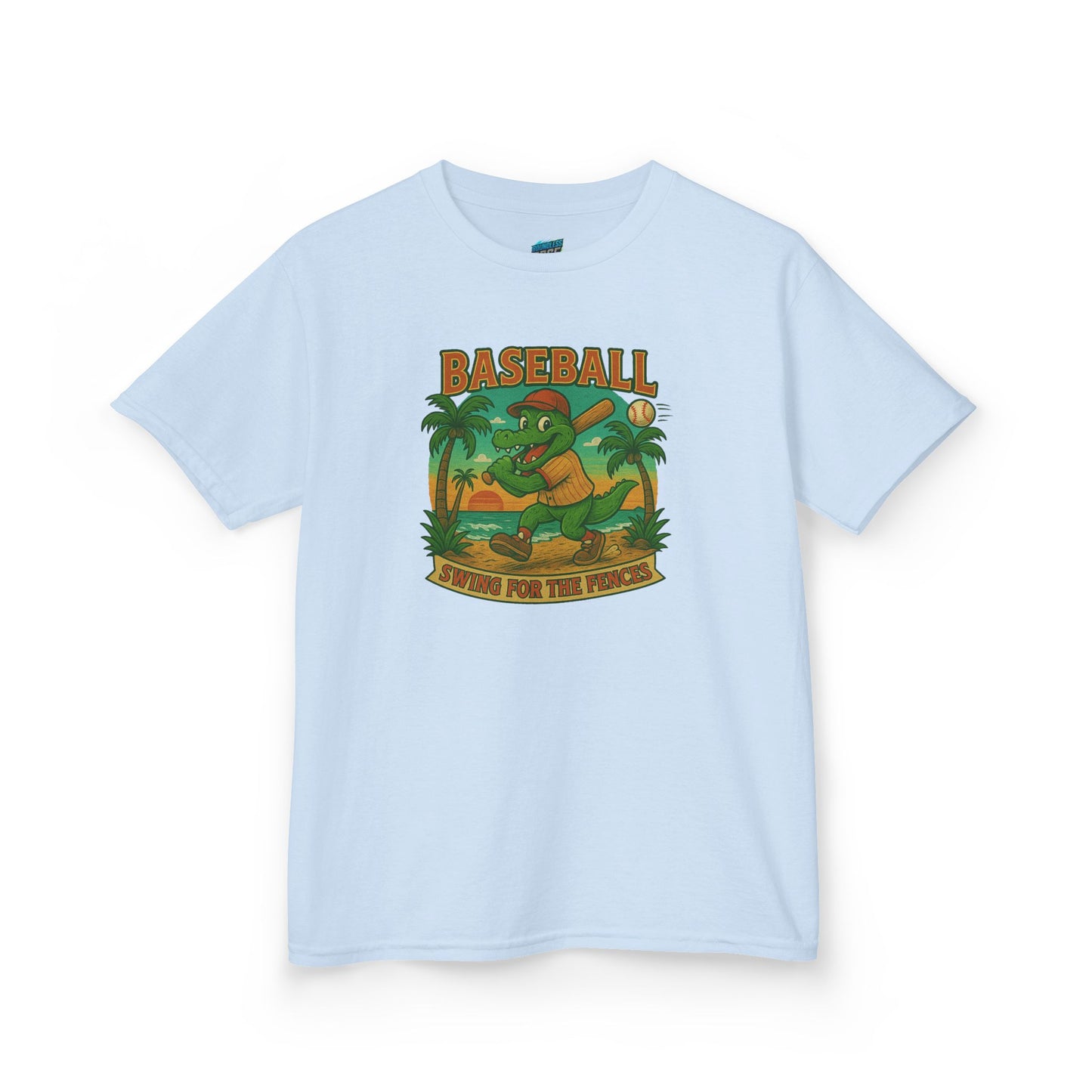 Swing for the Fences Gator Baseball Boys' Heavy Cotton T-Shirt