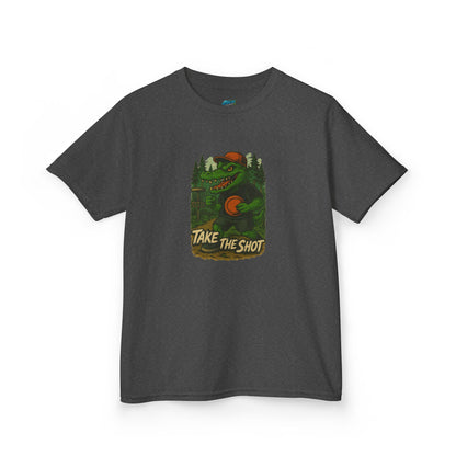 Take the Shot Disc Golf Edgy Gator Boys' Heavy Cotton T-Shirt