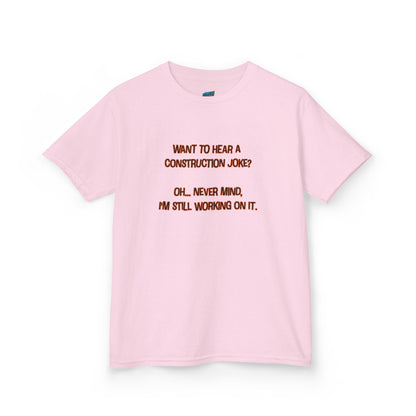 Construction Joke Humor Girls' Heavy Cotton T-Shirt