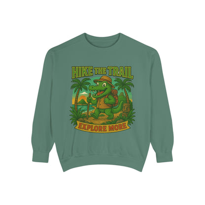 Hike the Trail Explore More Hiking Men's Premium Crewneck Sweatshirt
