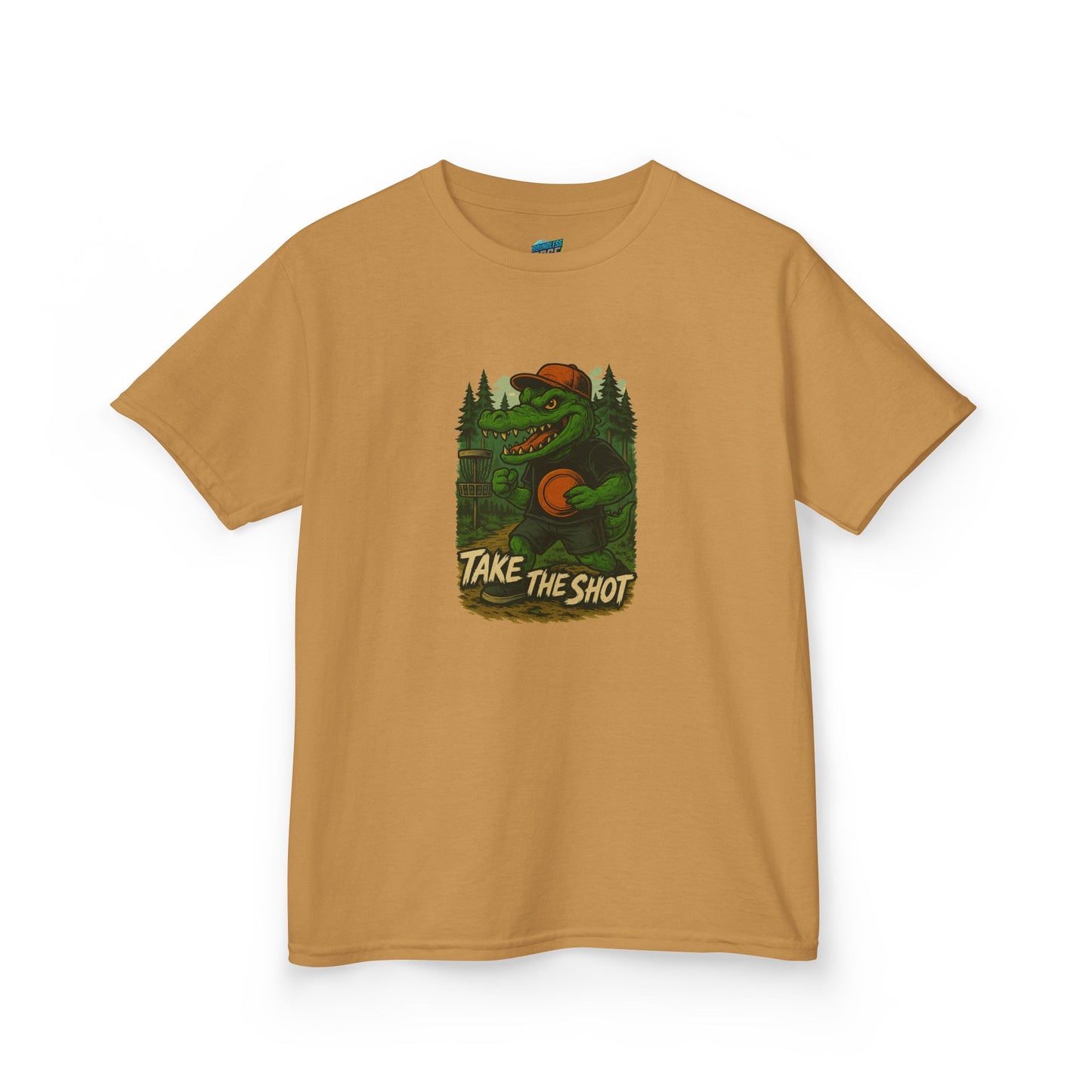 Take the Shot Disc Golf Edgy Gator Boys' Heavy Cotton T-Shirt