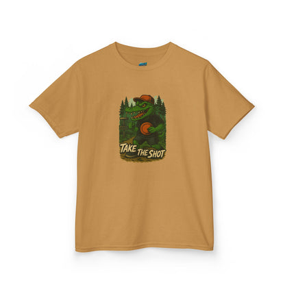 Take the Shot Disc Golf Edgy Gator Boys' Heavy Cotton T-Shirt