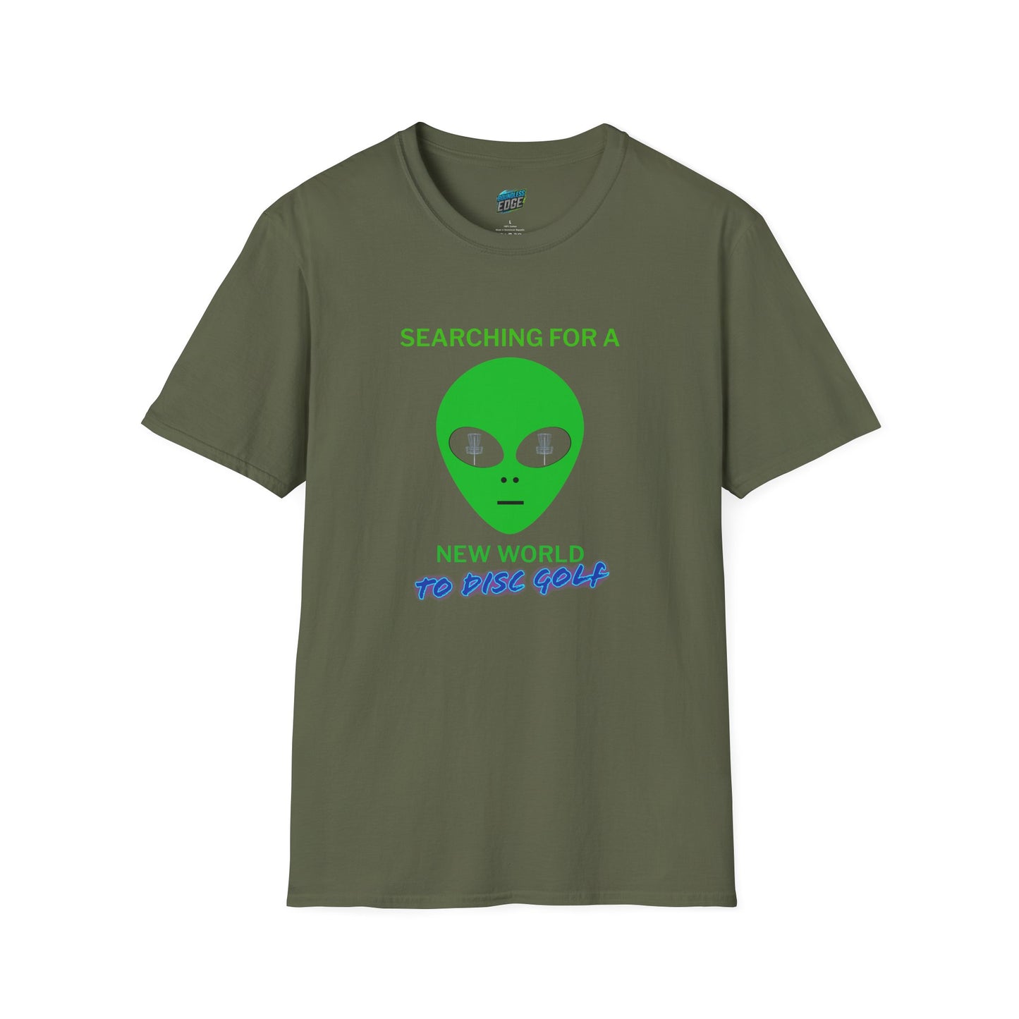Alien New World To... Disc Golf Humor Men's Basic Softstyle T-Shirt