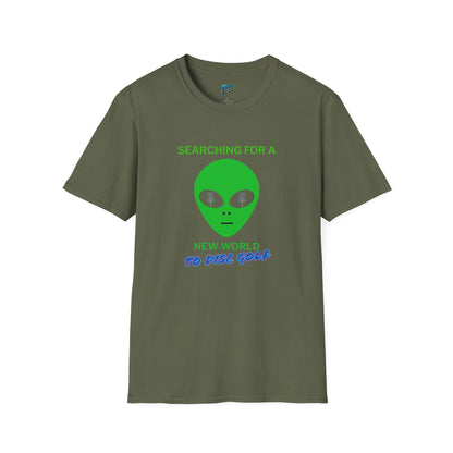 Alien New World To... Disc Golf Humor Men's Basic Softstyle T-Shirt