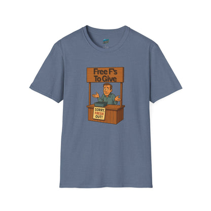 Fresh out of F's to Give Humor Men's Basic T-Shirt