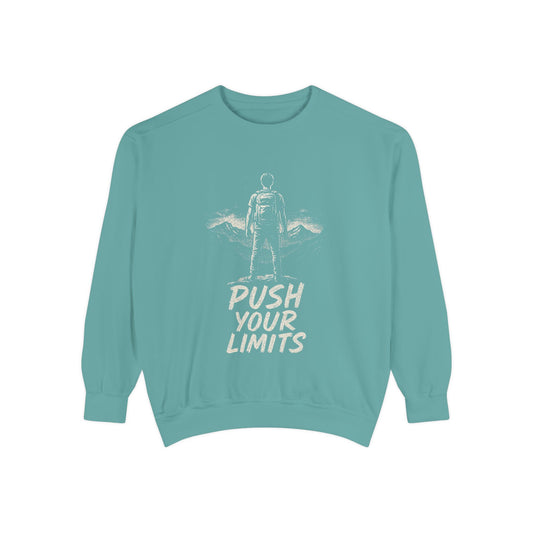 Summit Edition Push Your Limits Hiking Men's Premium Crewneck Sweatshirt