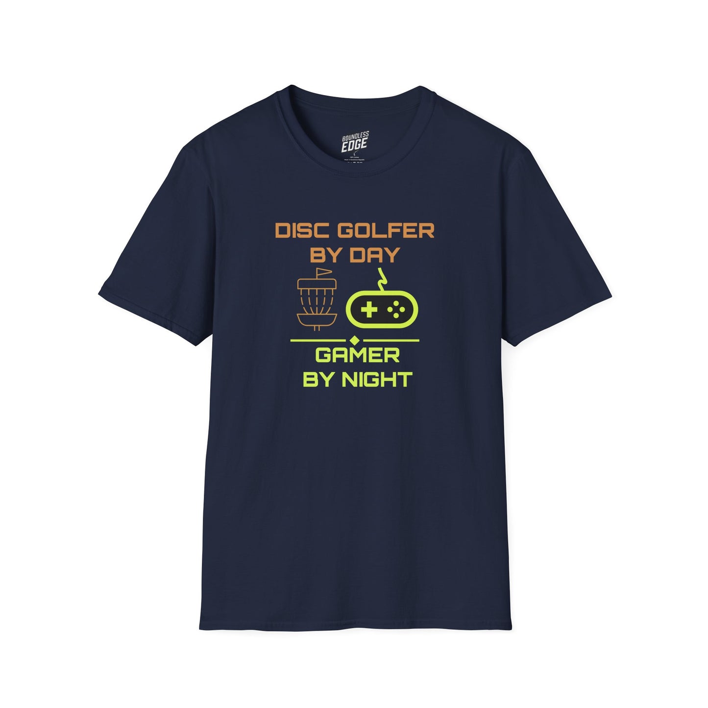 Disc Golf by Day, Gamer by Night Men's Basic T-Shirt