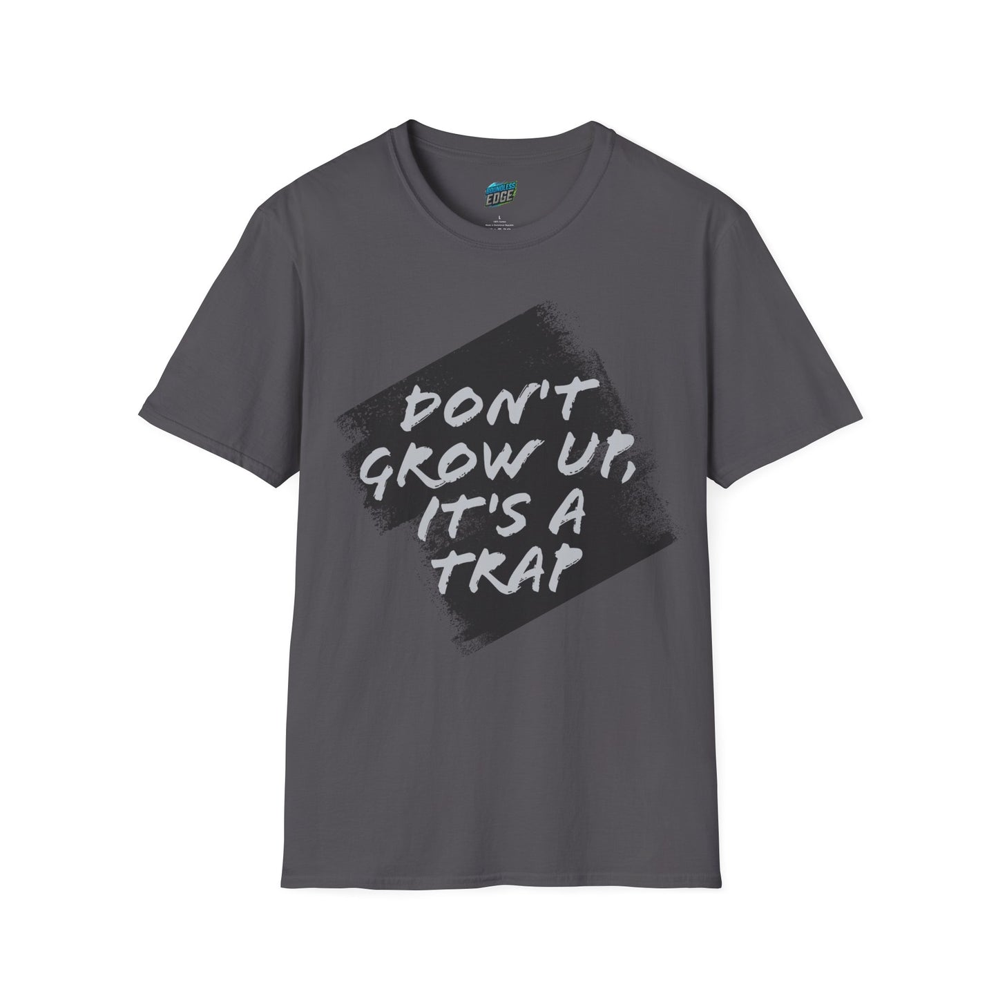 Don't grow up, it's a trap Humor Men's Basic Softstyle T-Shirt