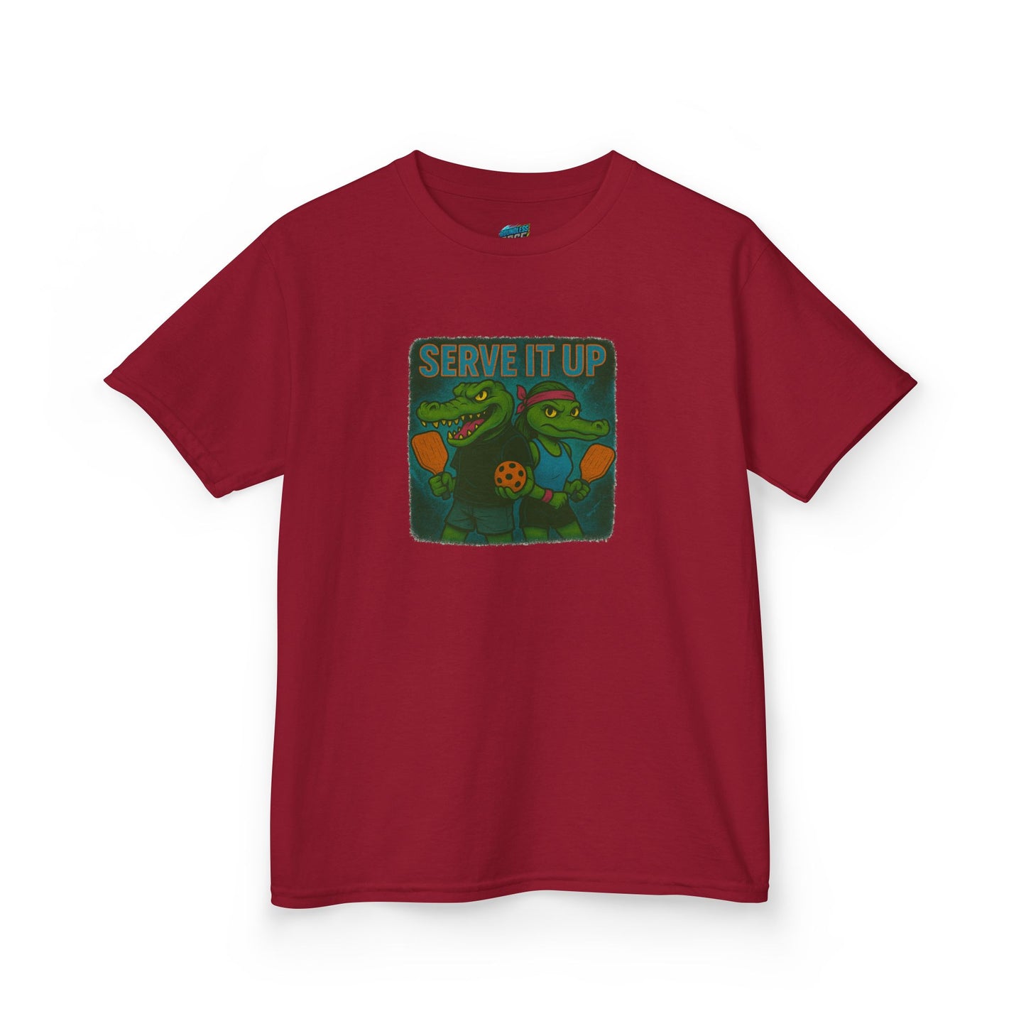 Serve it up Gator Pickleball Girls' Heavy Cotton T-Shirt