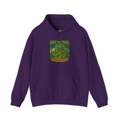 Hike the Trail – Explore More Hiking Men's Basic Heavy Blend Hoodie Sweatshirt
