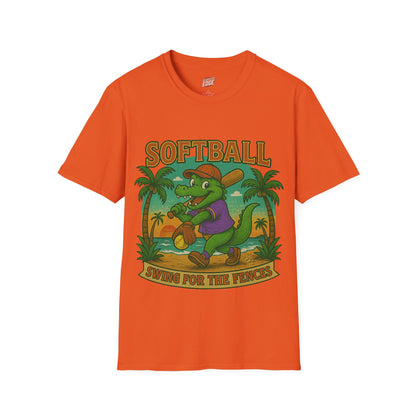 Gator Vibes Softball Edition Women's Basic T-Shirt (Swing for the Fences)