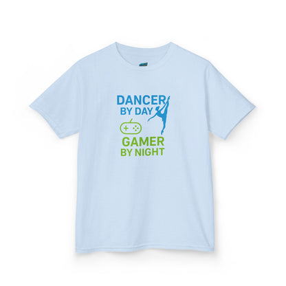 Dancer by Day, Gamer by Night Girls' Heavy Cotton T-Shirt