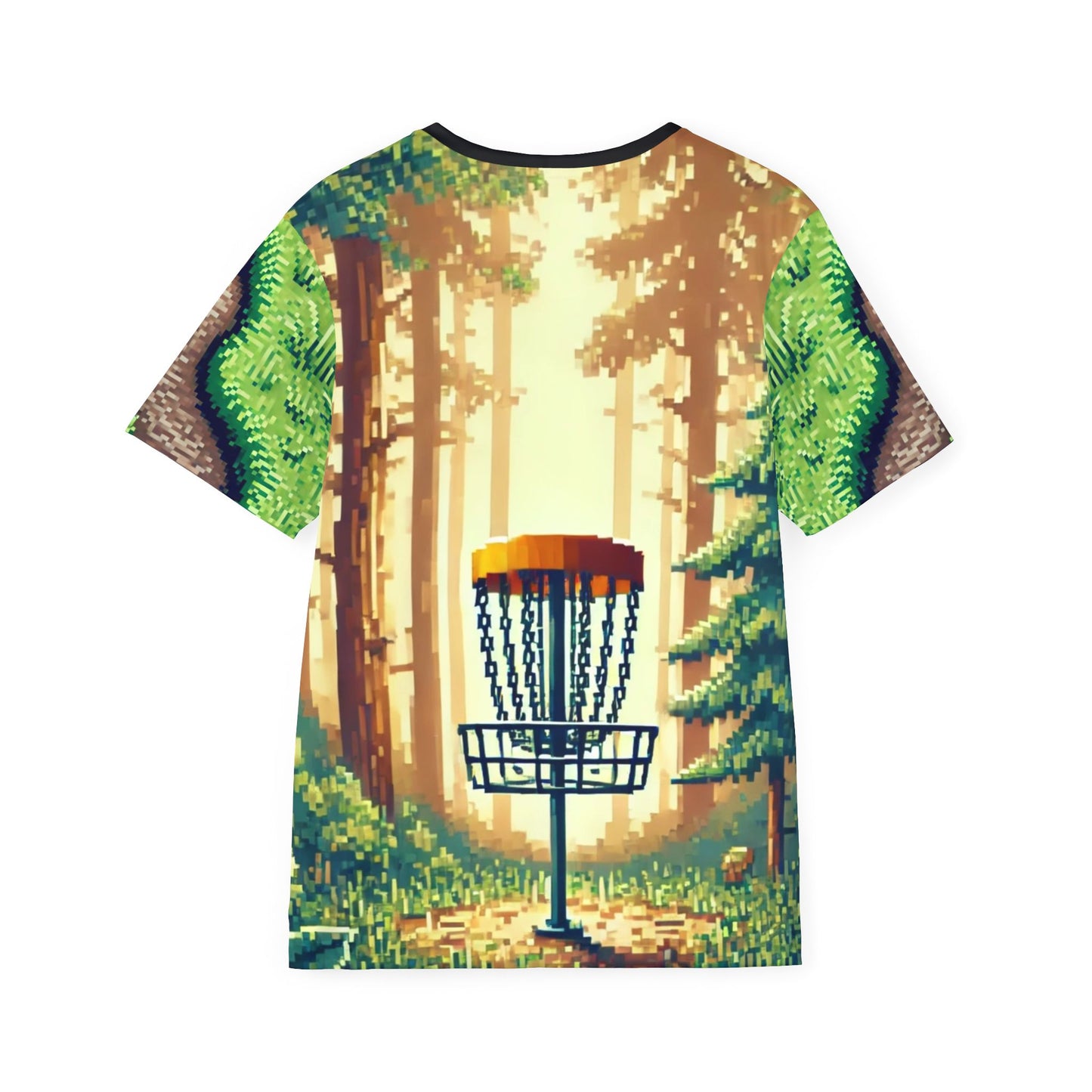 Sasquatch Pixel Art Disc Golf Men's Jersey Premium T-Shirt