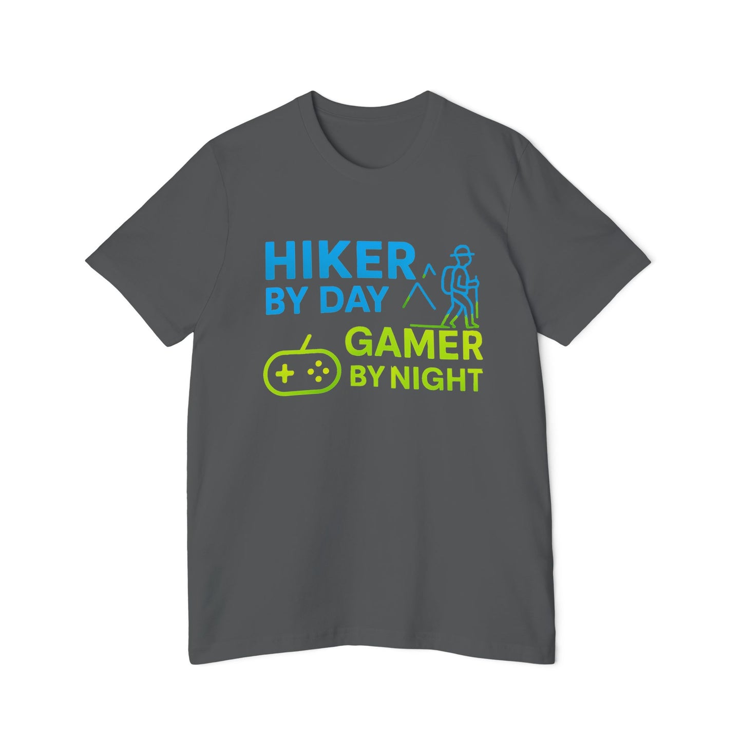 Hiker by Day, Gamer by Night Hiking Men's Premium T-Shirt