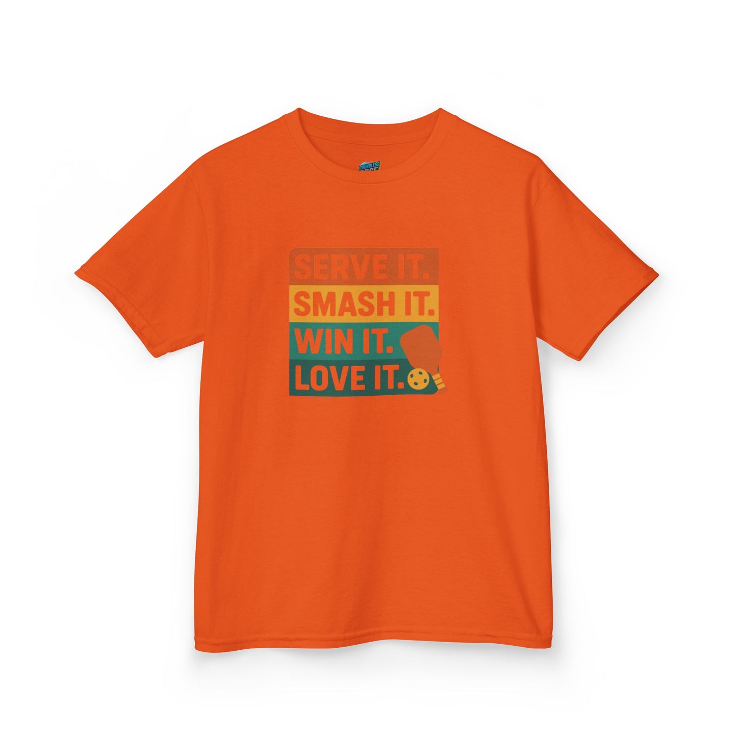 Serve it. Smash it. Win it. Love it. Classic Pickleball Girls' Heavy Cotton T-Shirt