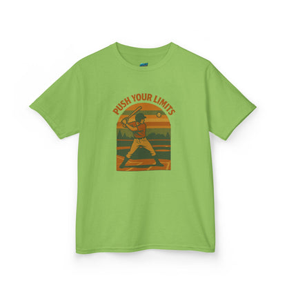 Push Your Limits Baseball Classic Boys' Heavy Cotton T-Shirt