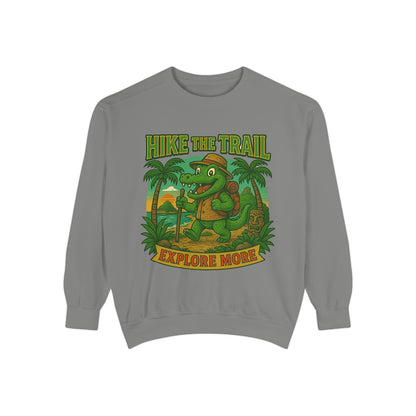 Hike the Trail Explore More Hiking Men's Premium Crewneck Sweatshirt