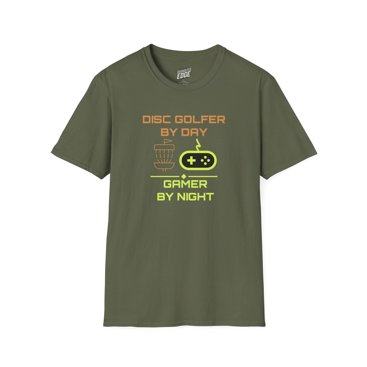Disc Golf by Day, Gamer by Night Men's Basic T-Shirt
