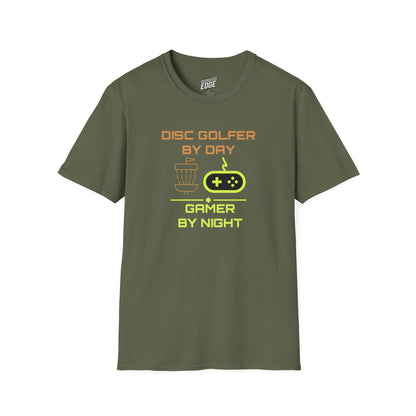 Disc Golf by Day, Gamer by Night Men's Basic T-Shirt