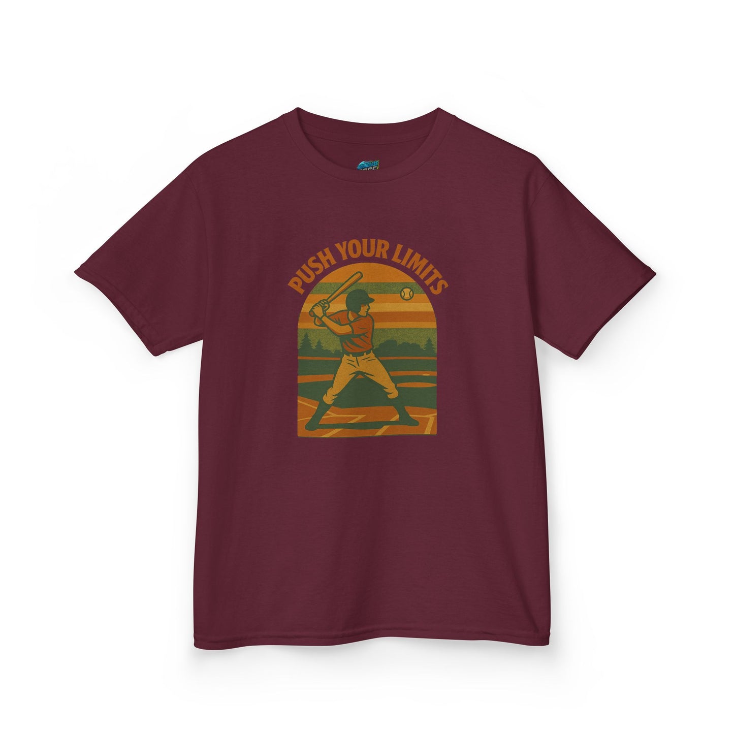 Push Your Limits Baseball Classic Boys' Heavy Cotton T-Shirt