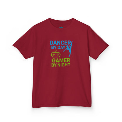 Dancer by Day, Gamer by Night Girls' Heavy Cotton T-Shirt