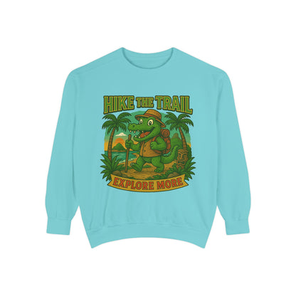 Hike the Trail Explore More Hiking Men's Premium Crewneck Sweatshirt