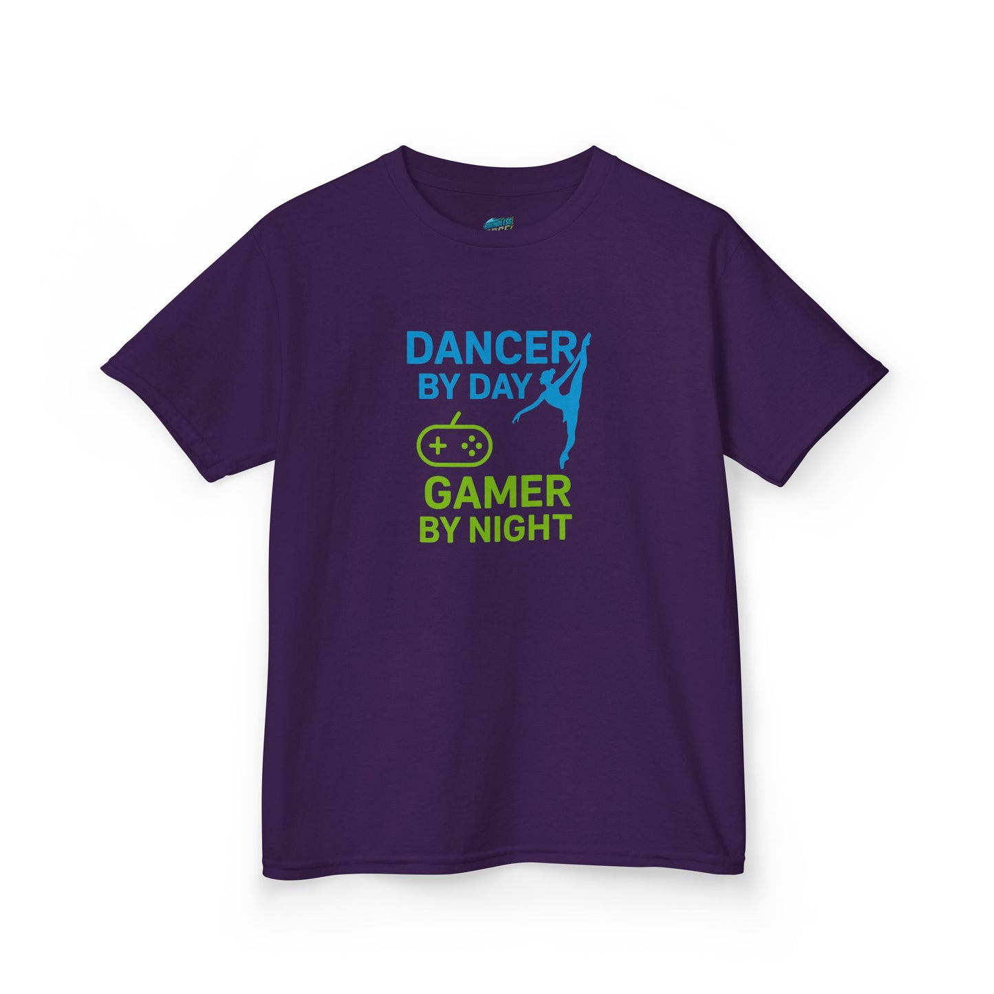 Dancer by Day, Gamer by Night Girls' Heavy Cotton T-Shirt