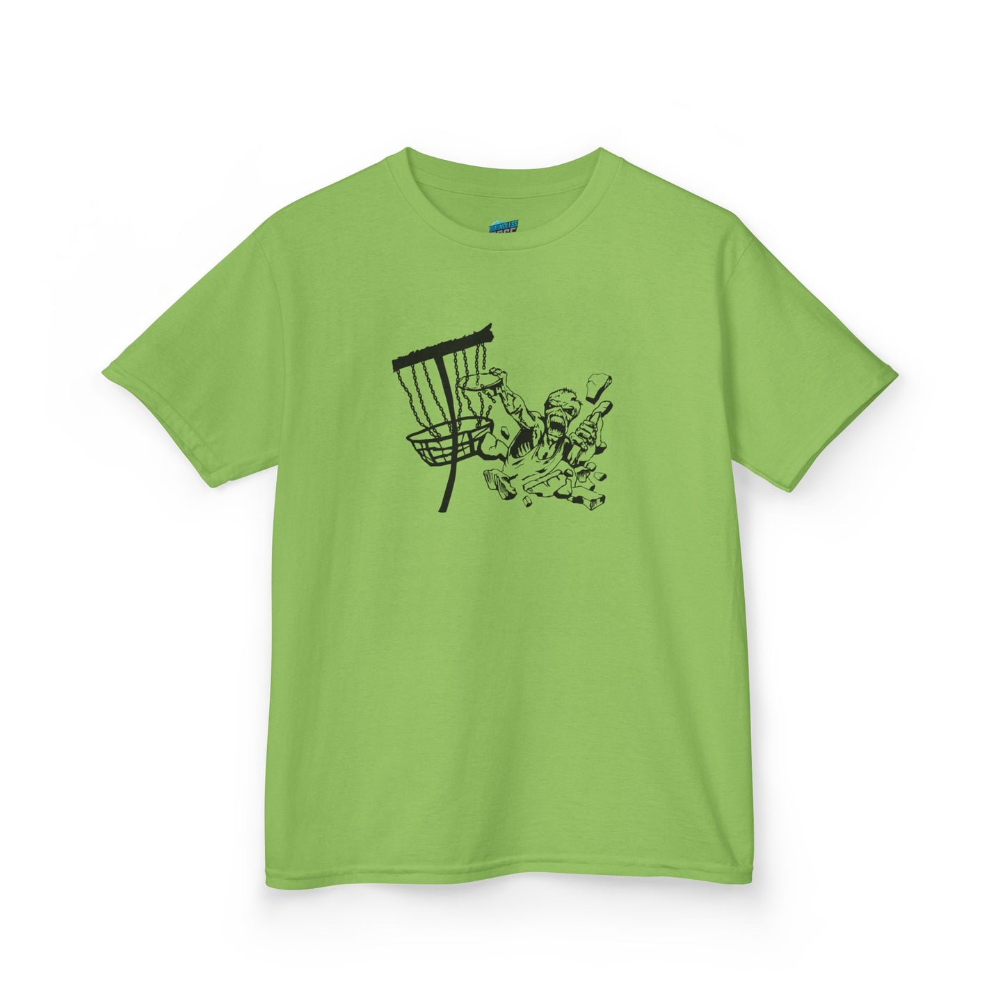Putting Zombie Disc Golf Boys' Heavy Cotton T-Shirt