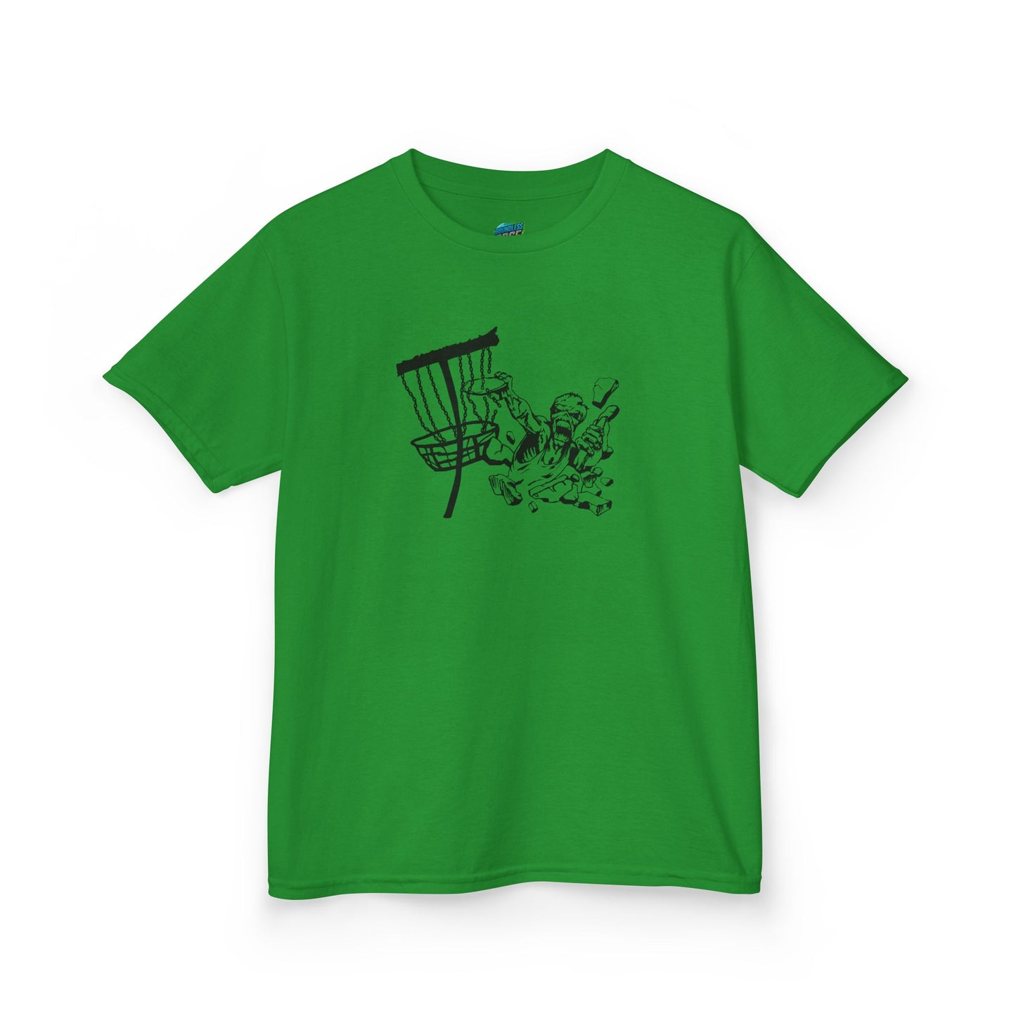 Putting Zombie Disc Golf Boys' Heavy Cotton T-Shirt