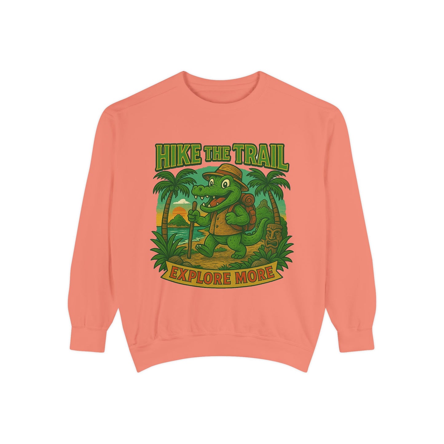 Hike the Trail Explore More Hiking Men's Premium Crewneck Sweatshirt