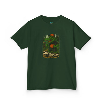 Take the Shot Disc Golf Edgy Gator Boys' Heavy Cotton T-Shirt