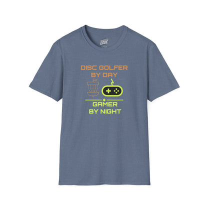 Disc Golf by Day, Gamer by Night Men's Basic T-Shirt