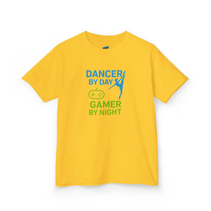Dancer by Day, Gamer by Night Girls' Heavy Cotton T-Shirt