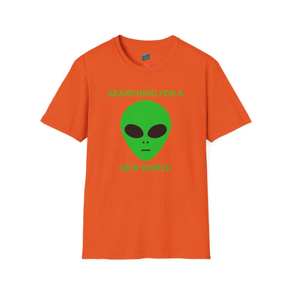 Alien Searching for a New World Humor Men's Basic Softstyle T-Shirt