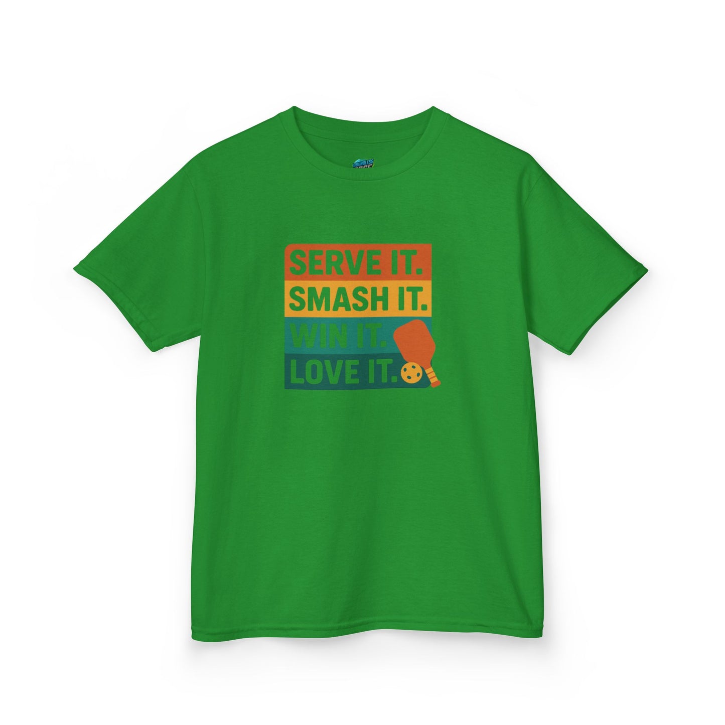 Serve it. Smash it. Win it. Love it. Classic Pickleball Girls' Heavy Cotton T-Shirt