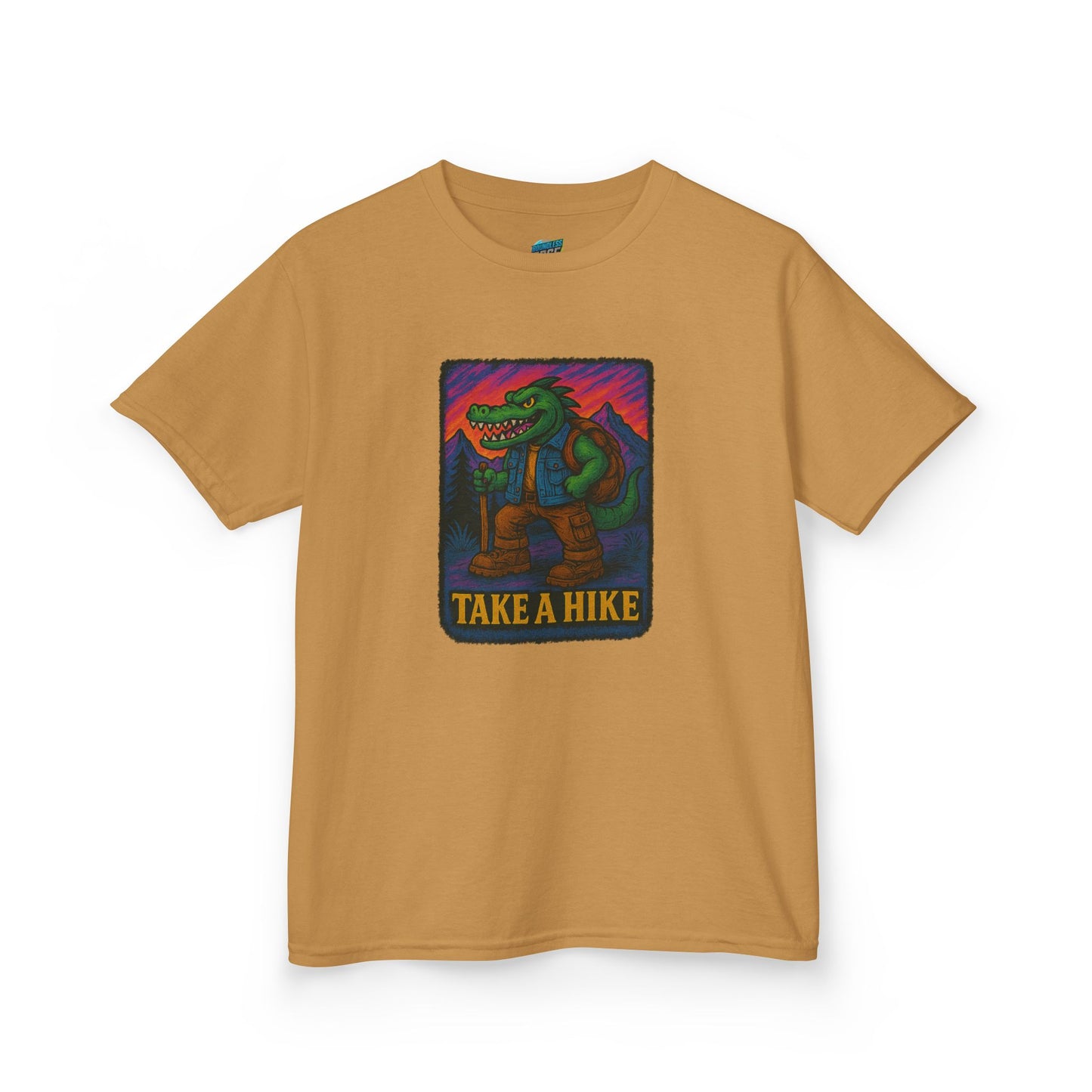 Take a Hike. Gator Hiking Boys' Heavy Cotton T-Shirt