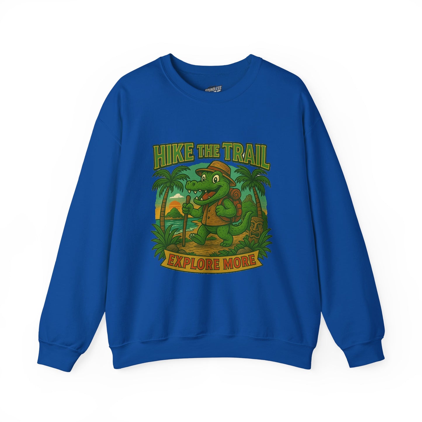 Hike the Trail Explore More Hiking Women's Basic Crewneck Sweatshirt